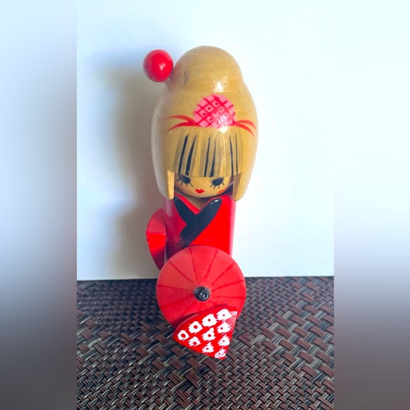 Japanese Souvenir Wooden Doll - Picture 1 of 4